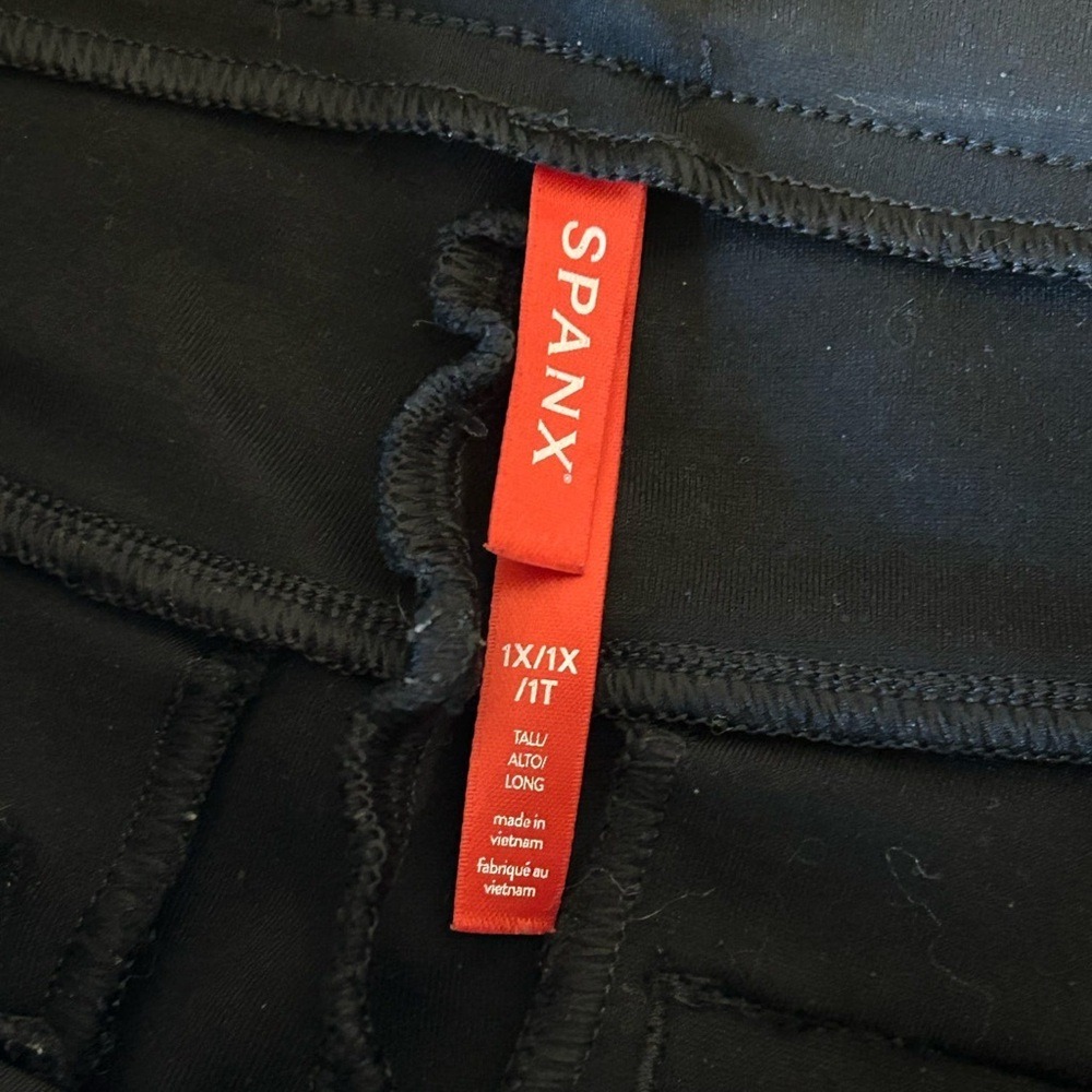 SPANX smooth™ PerfectFit Ponte Flare Pants SPANX® black Sz 1X 35x34 - Picture 6 of 10